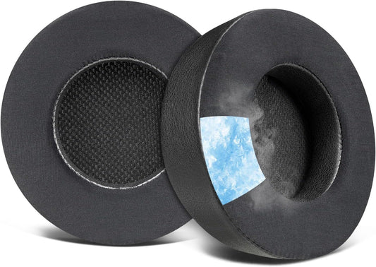 SOULWIT Cooling Gel Ear Pads Replacement for Corsair Virtuoso RGB Wireless XT SE Gaming Headset, Earpads Cushions with High-Density Noise Isolation Foam, Added Thickness - Black