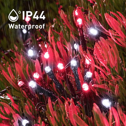 JMEXSUSS 2 Pack 75.5ft Orange Solar Christmas Lights, Total 400 LED Solar String Lights Outdoor Waterproof, 8 Modes Orange Halloween Lights for Tree Patio Garden Thanksgiving Halloween Decorations