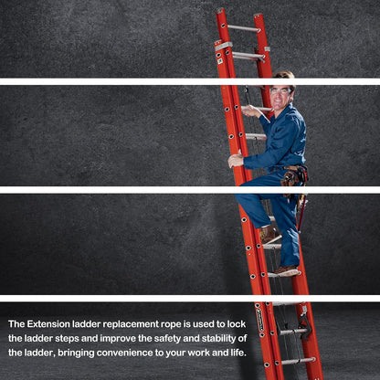 Extension Ladder Rope Replacement Werner Extension Ladder AC30-2 | for All Extension Ladders with Single Pulley 40FT Ladder Rope (1 Pack)