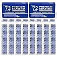 Shuttle Art 72 Pack Premium White Erasers, Bulk Classroom Erasers Set for Kids Teachers as School and Office Supplies