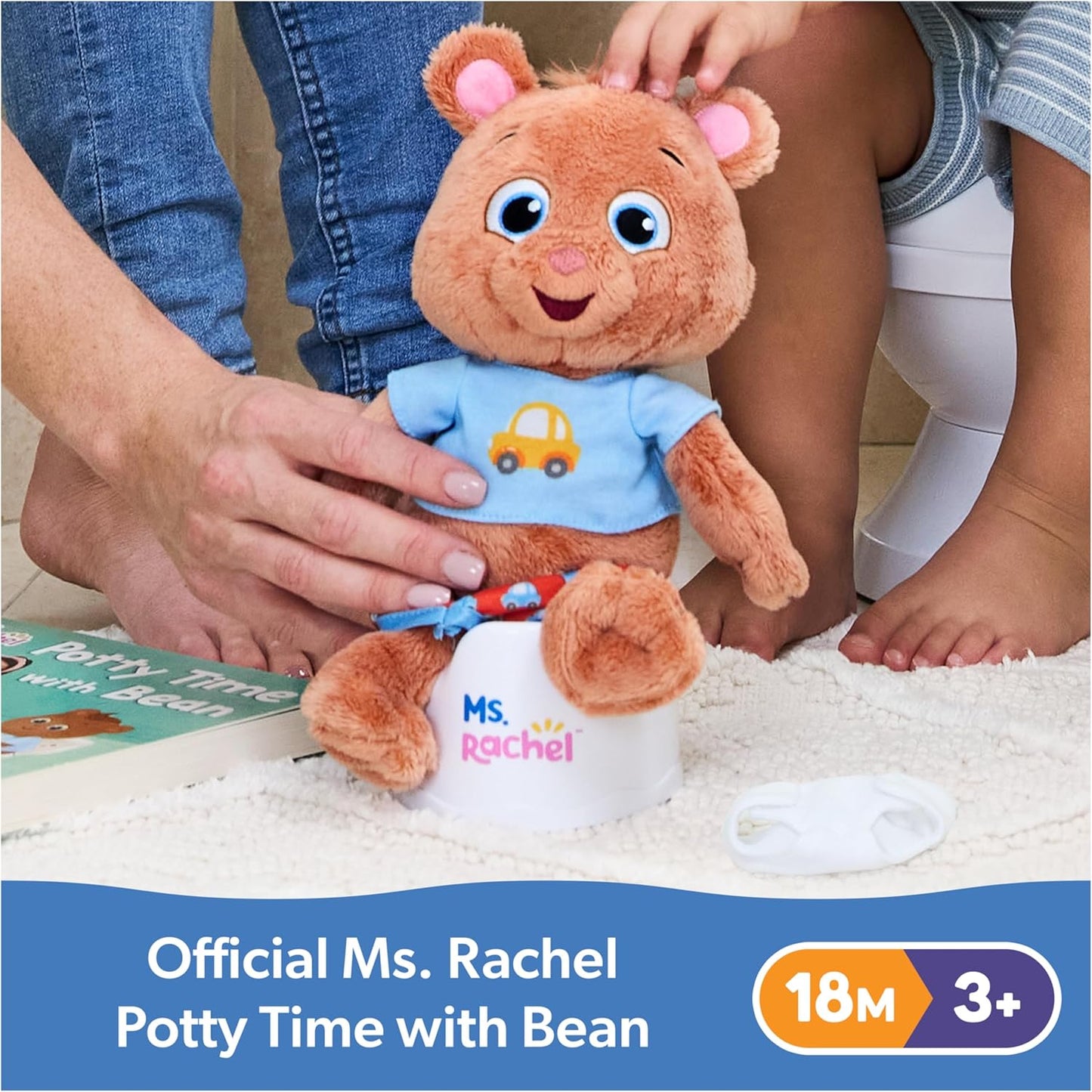 Ms. Rachel Official Speak & Sing Doll, 16” Tall Interactive Toy with 4 Songs & 16+ Phrases, Toddler Toys for Girls & Boys Ages 6 Months to 3+ Years