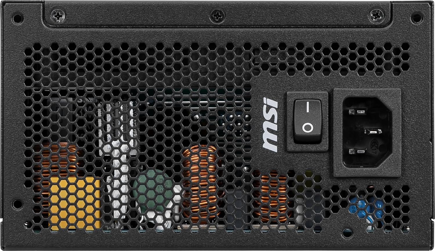 MSI MAG A750GL PCIE 5 Gaming Power Supply - Full Modular - 80 Plus Gold Certified 750W - Compact Size - ATX PSU - PuriLite