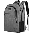 Tzowla Laptop Travel Slim School Backpack Water Resistant Anti-Theft Bag with USB Charging Port and Lock 15.6 Inch Computer Business Backpacks for Men Women College Student Gift,Bookbag Casual Daypack - PuriLite