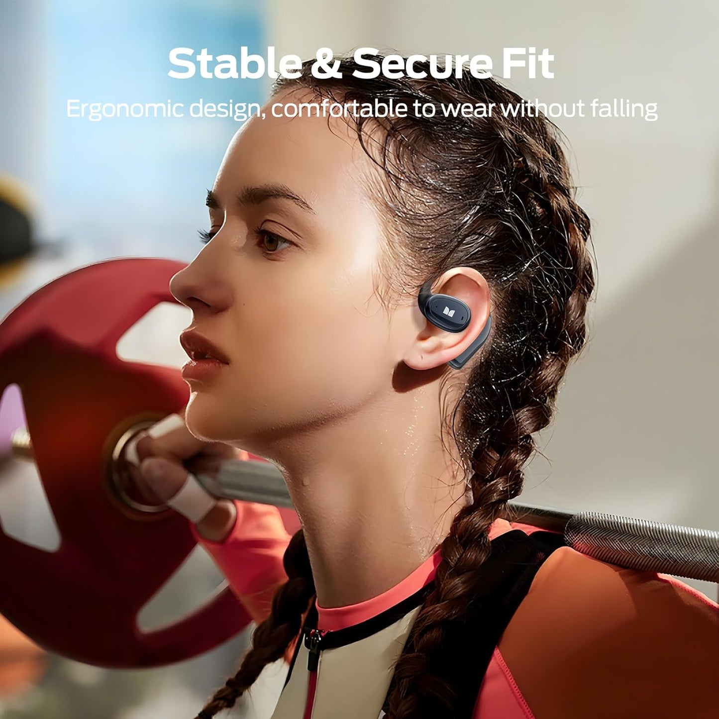 Monster Wireless Earbuds Open Ear AC311, Bluetooth 5.4 Open Ear Headphones, Up to 30 Hours Playtime Bluetooth Ear Earphones with Stereo Sound, Touch Control and IPX5 Waterproof Open Ear Buds