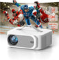 [AI OS/1200ANSI/Official-Apps] Projector 4K, Smart TV Projector Bluetooth 5.2 WiFi 6: Auto Keystone Focus, 30W Dolby Audio, Native 1080P HDR10+, Lisowod 2025 Portable Projecteur for Outdoor/Home Movie