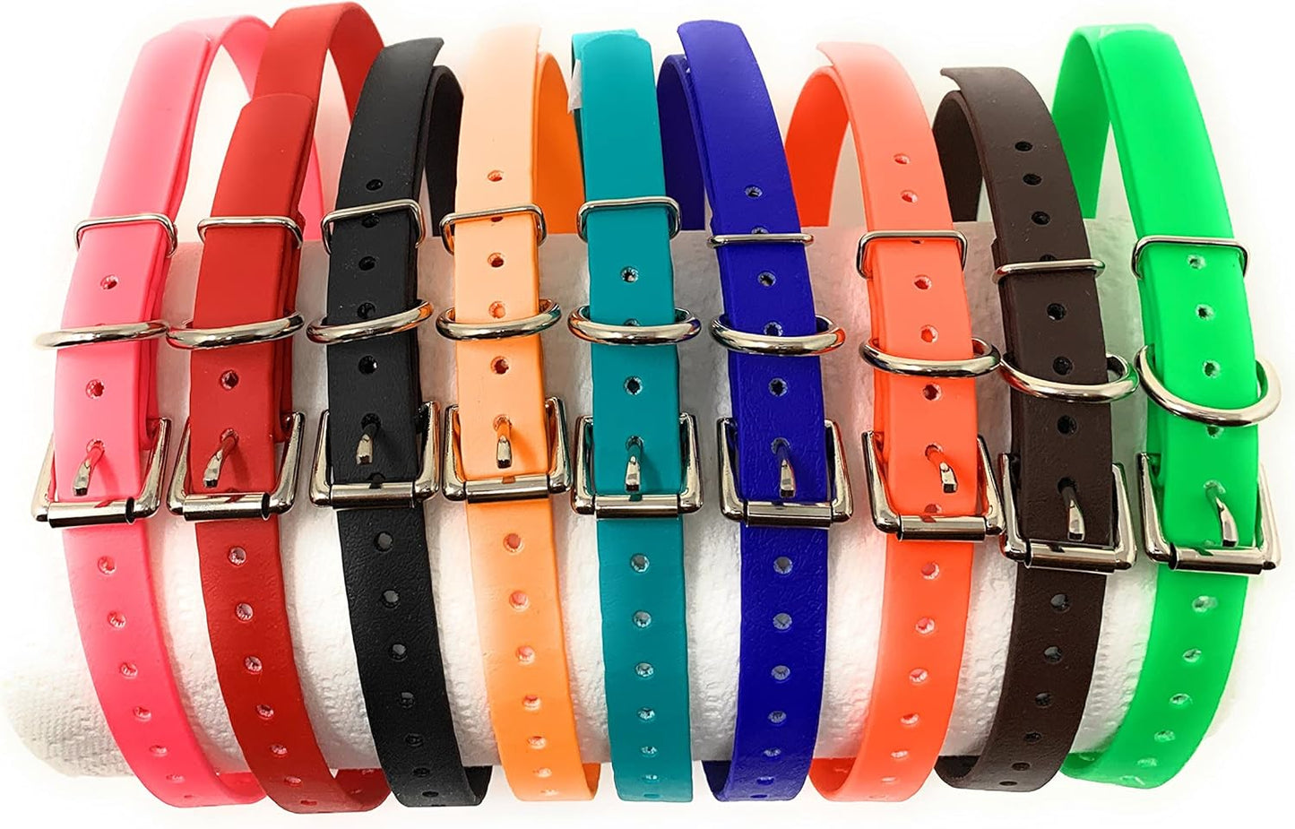 Sparky PetCo Compatible 3/4" Waterproof Biothane Replacement Roller Buckle Dog Collar E Collar Garmin SportDogs (Blue)