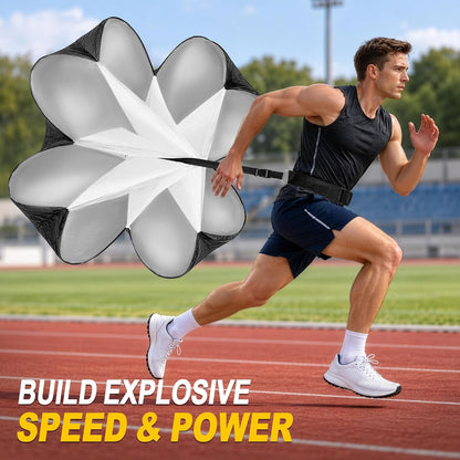 Running Parachute for Speed & Agility Training with Adjustable Belt