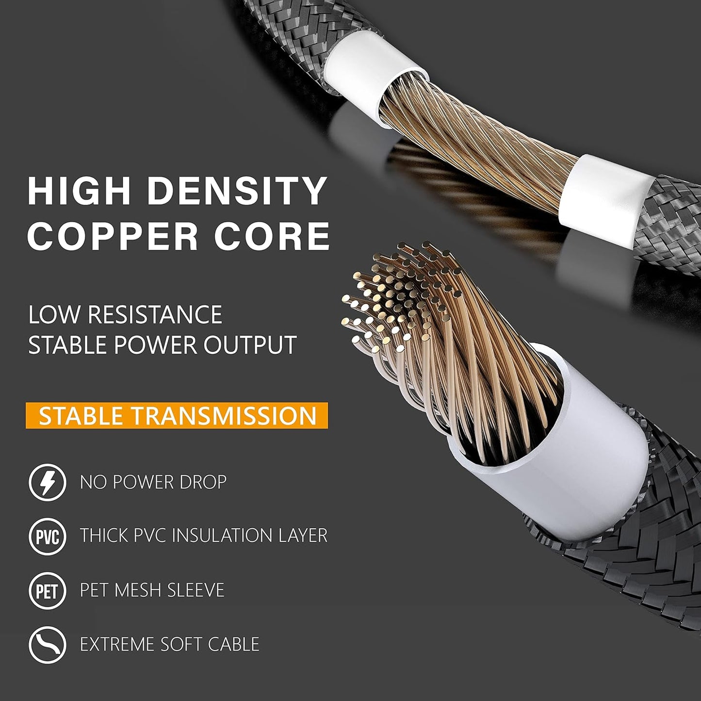 EZDIY-FAB PSU Extension Cable Sleeved Custom Mod PC Power Supply Cable, Soft Nylon Braided with Comb Kit 24PIN/8PIN to 6+2Pin/ 8PIN to 4+4PIN-30CM 300MM - All White Edition
