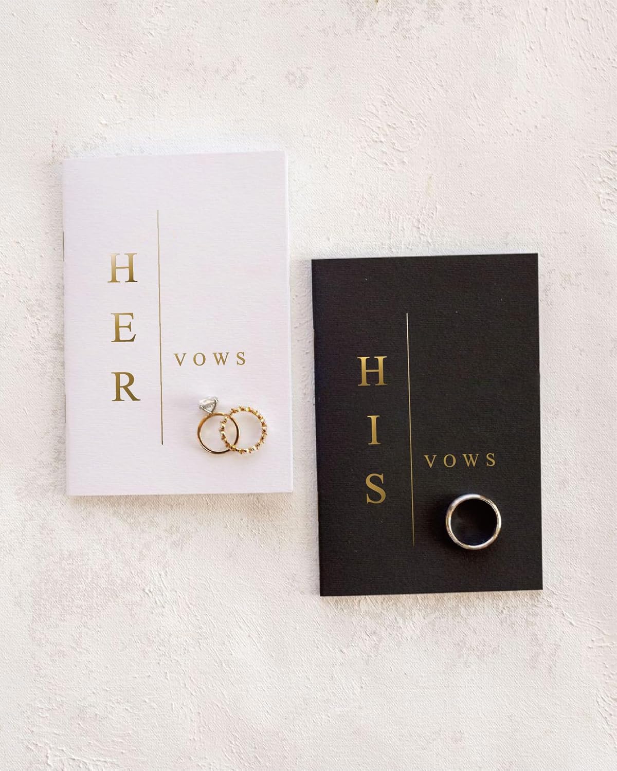 GroomBrideGifts Wedding Vow Book for His and Hers, Soft Touch, Perfectly Sized Bride and Groom Vow Books, Wedding Essentials, Wedding Registry Ideas, His and Hers Gifts