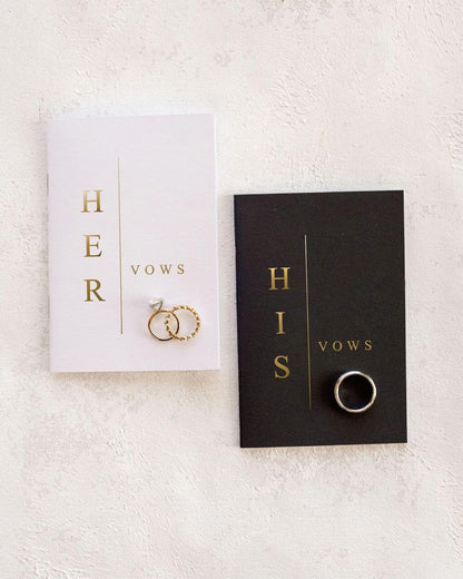 GroomBrideGifts Wedding Vow Book for His and Hers, Soft Touch, Perfectly Sized Bride and Groom Vow Books, Wedding Essentials, Wedding Registry Ideas, His and Hers Gifts