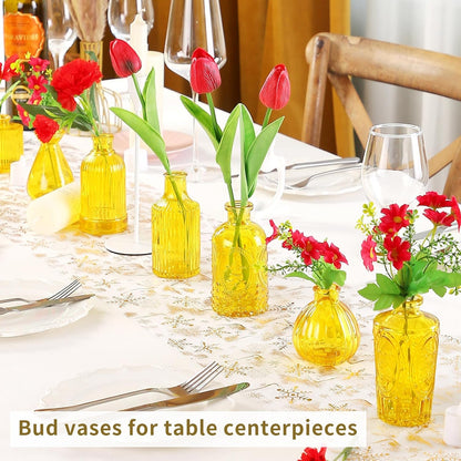30 Pcs Mini Bud Vases As Wedding Centerpieces for Tables,Clear Bud Vases for Flowers,Small Flower Vases Suitable for Birthday Party,Anniversary,Wedding Reception,Baby Shower