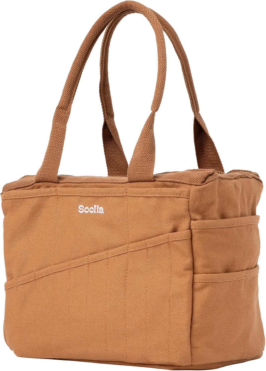 Soolla Studio Bag: Art Supply Storage Organizer & Pottery Tool Bag, Washable Tote, Yarn Bag, Crochet, 30 Pockets, 15+ Colors