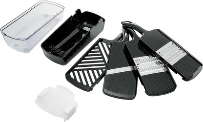 Shimomura Industry PGS-05 Professional Grade Vegetable Cooker Set, Made in Japan, Slice, Julienne, Shredded and Grated, Made in Niigata, Tsubamesanjo