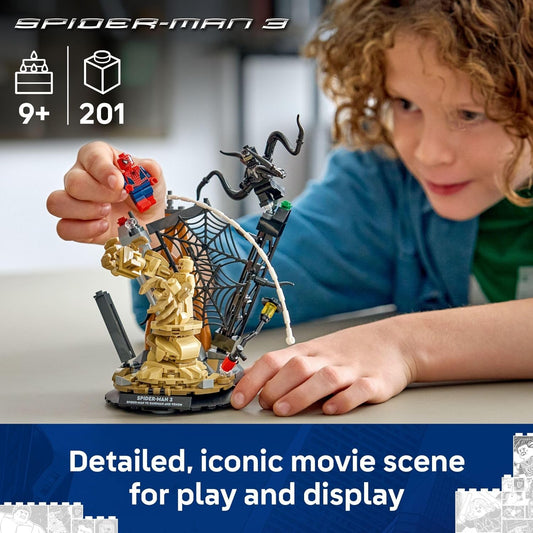 Epic Battle Building Toy Set for Kids Ages 9+ with 201 Pieces, 3 Action Minifigures, and Interactive Display Base - PuriLite