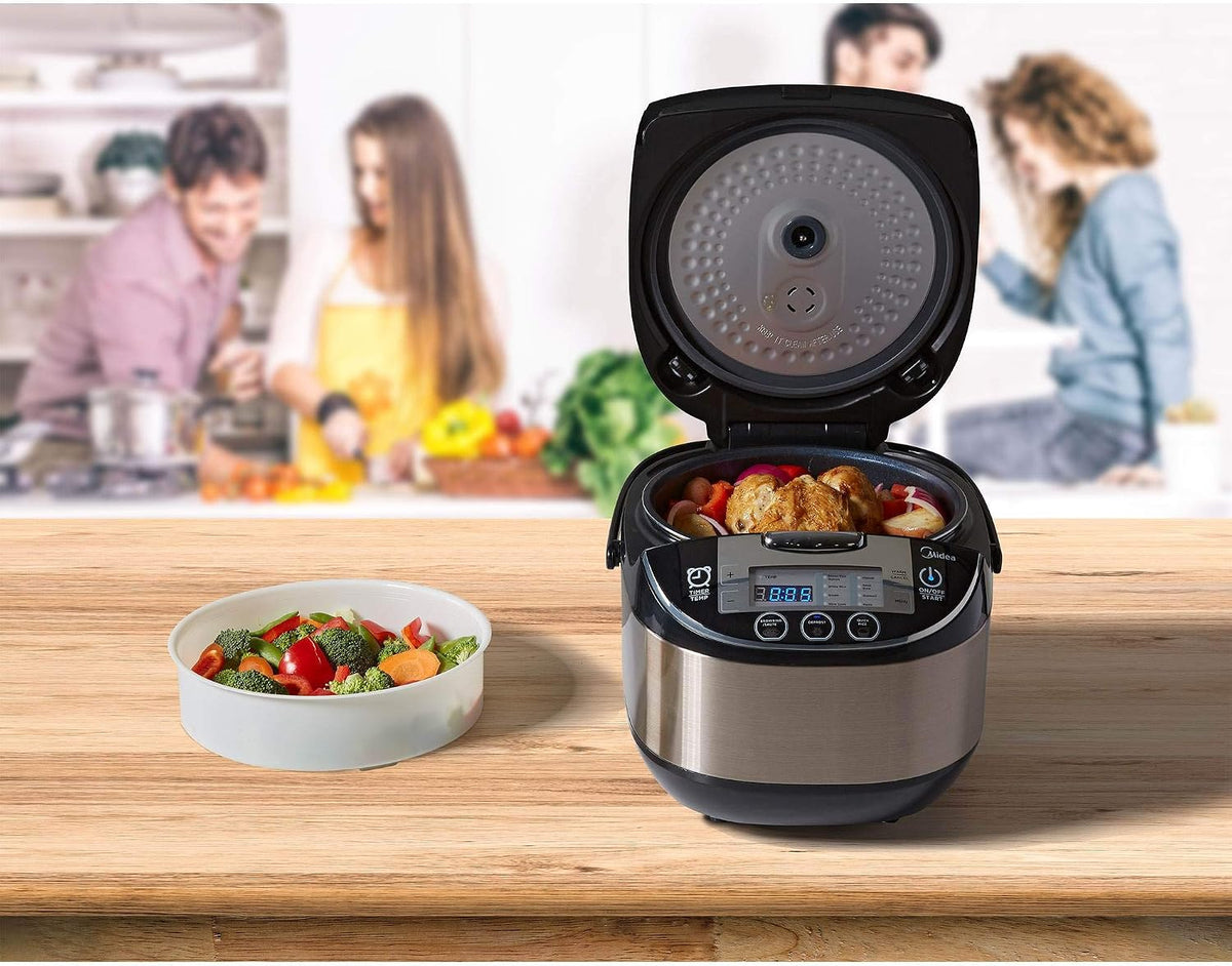 Midea MMC1710-B 6000 Series Tastemaker All-in-One Multi-Functional Cooker, Stainless Steel