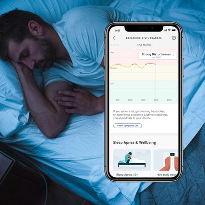 Withings Sleep - Sleep Tracking Pad Under The Mattress with Sleep Cycle Analysis