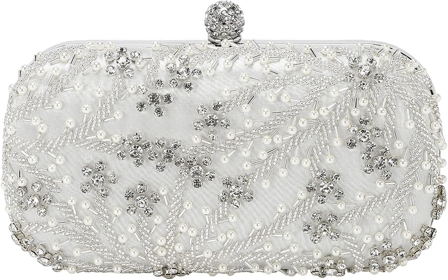 DTGN Evening Bags Clutch Purses for Women Formal, Bridal Purses Rhinestone Handbags Shoulder Bag with Chain Sparkly