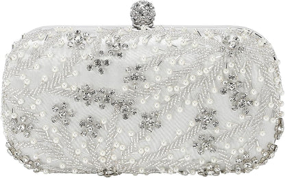 DTGN Evening Bags Clutch Purses for Women Formal, Bridal Purses Rhinestone Handbags Shoulder Bag with Chain Sparkly