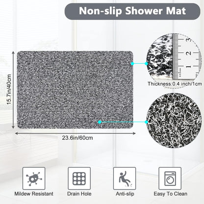 Loofah Mats for Shower, Non Slip | Quick Drying | Soft on Your Feet | Soft Textured Shower Mat Bath Mat Bathtub Mat Massage Mat Loofah Mat for Bathroom,Shower Tub or Wet Areas