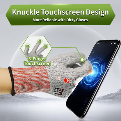 Schwer 12 Pairs A2 Cut Resistant Work Gloves, Ultra Durable, LT3062