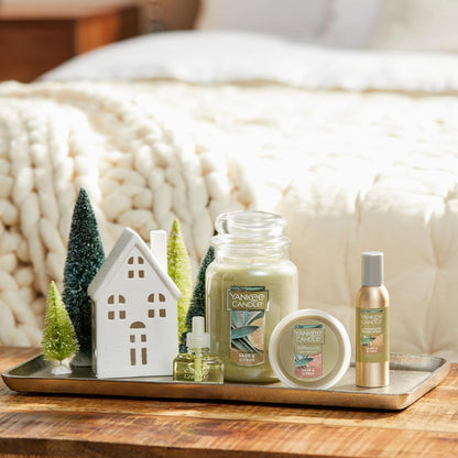 Yankee Candle Scented Candle, Sage & Citrus, Original Large Jar Candle, 110-150 Hours of Burn Time, 22 oz.