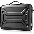 MOSISO Hard Shell Laptop Case for Men Women,15.6 inch Computer Bag Compatible with MacBook, HP, Dell, Lenovo, Asus, Notebook,16 inch Laptop Bag with Front Pocket & Shoulder Strap & Trolley Belt, Black