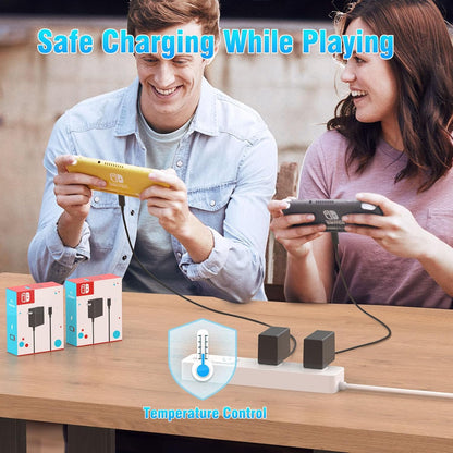 45W Charger for Nintendo Switch, AC Power Adapter for Switch, Fast Charging Power Supply Compatible with Switch OLED/Lite/Steam Deck Dock, Support TV Mode, 15V 2.6A (5ft)