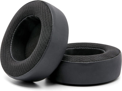 WC Freeze Virtuoso - Hybrid Fabric Cooling Gel Replacement Earpads for Corsair Virtuoso Gaming Headset, Made by Wicked Cushions, Improved Durability, Thickness and Sound Isolation |90s Black