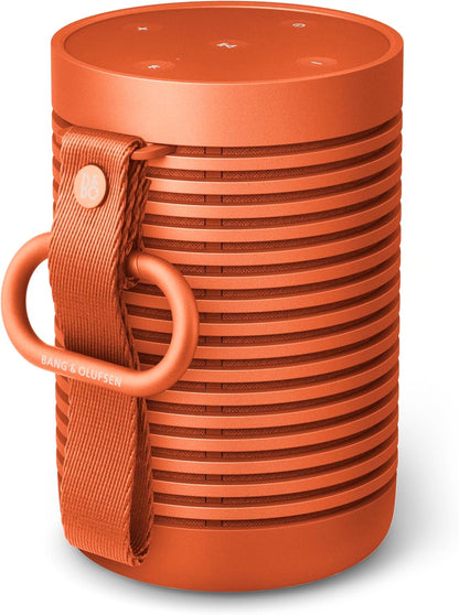 Bang & Olufsen Beosound Explore - Wireless Portable Outdoor Bluetooth Speaker, IP 67 Dustproof and Waterproof, Bonfire Orange