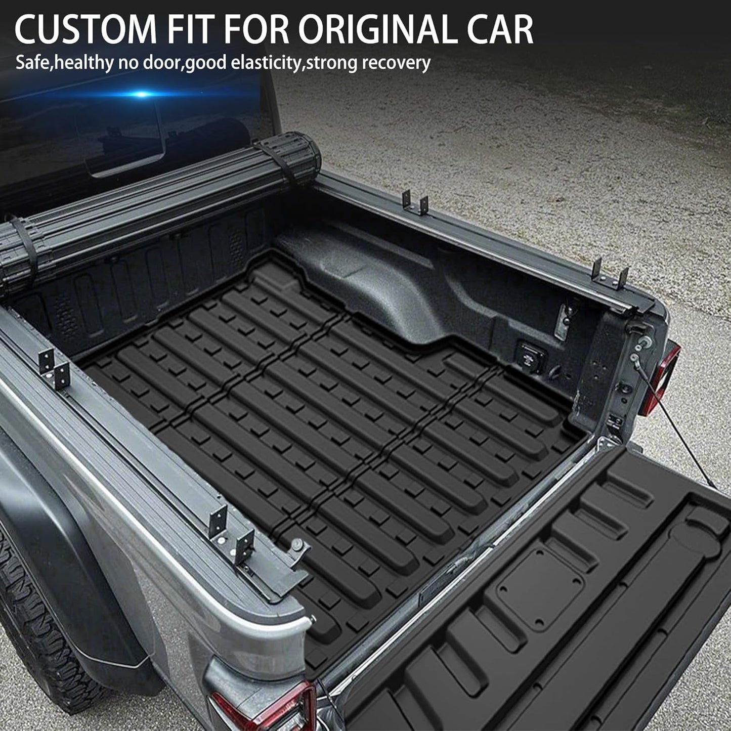 AOMSAZTO Floor Mats & Trunk Mat for 2024 2025 Chevy Equinox EV (Non Fuel),TPE All Weather Protection 2 Rows Car Floor Liners with Cargo Liner for Chevrolet Equinox EV (Non Fuel)