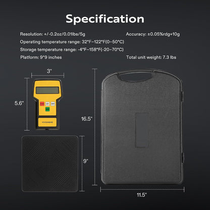VIVOHOME 220 LBS High Precision Electronic Digital Refrigerant Scale HVAC