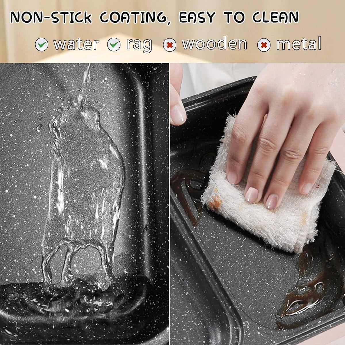 Electric Hot Pot with Grill, Non-Stick Coating, Easy to Clean, Perfect for Soup and BBQ, Small Household Electric Cooking Pan, Versatile Multi-Function Kitchen Appliance