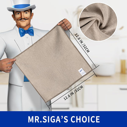 Microfiber Cleaning Cloths for Home and Kitchen – All-Purpose Streak-Free Cleaning Towels, Reusable Lint-Free Cleaning Rags, 12 Pack, 32 x 32 cm - PuriLite
