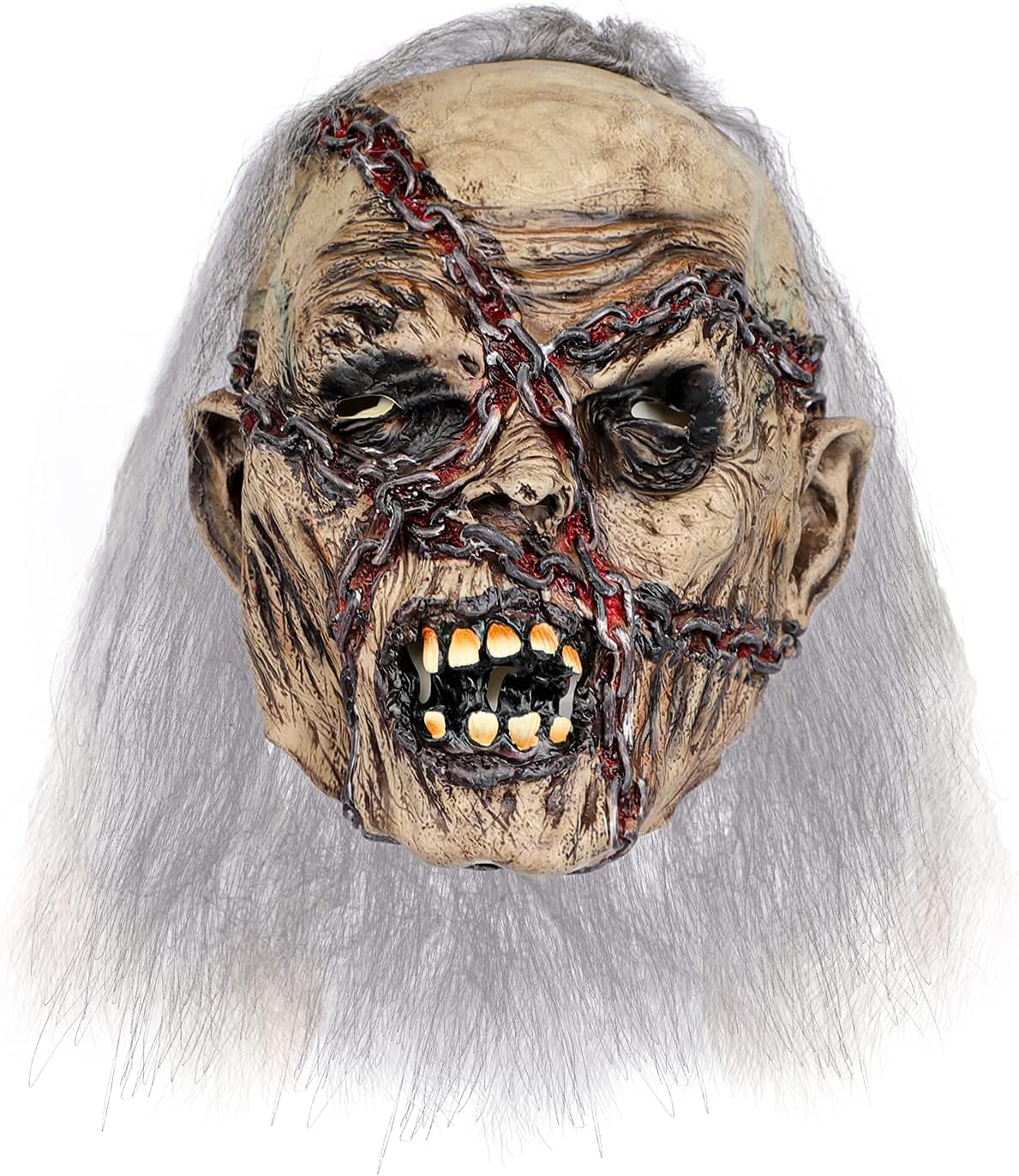 Halloween Scary Mask Creepy Clown Head Mask Horror Zombie Face Mask Gory Devil Death Ghost Latex Mask Party Costume Headwear