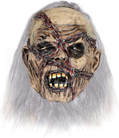 Halloween Scary Mask Creepy Clown Head Mask Horror Zombie Face Mask Gory Devil Death Ghost Latex Mask Party Costume Headwear