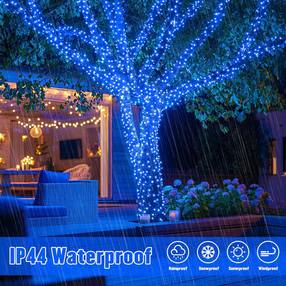 JMEXSUSS 2 Pack 75.5ft Orange Solar Christmas Lights, Total 400 LED Solar String Lights Outdoor Waterproof, 8 Modes Orange Halloween Lights for Tree Patio Garden Thanksgiving Halloween Decorations