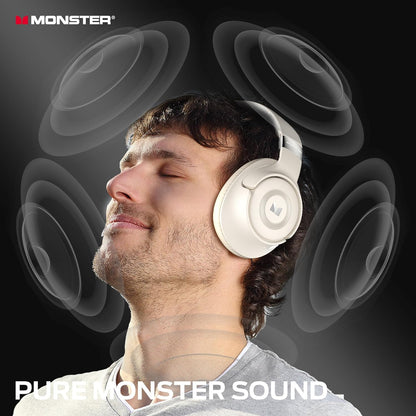 Monster Persona SE ANC Active Noise Cancelling Headphones, Bluetooth Headphones Over Ear with Built-in Mic, 60H Playtime, HiFi Stereo Audio, Deep Bass, Comfort Fit, Wireless Headphones for Home Office
