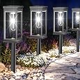 Solar Lights Outdoor, 12 Pack Led Solar Garden Lights Waterproof, Auto On/Off Small Size Outdoor Solar Lights for Patio, Driveway, Yard, Walkway, Pathway Landscape Lighting, Warm White