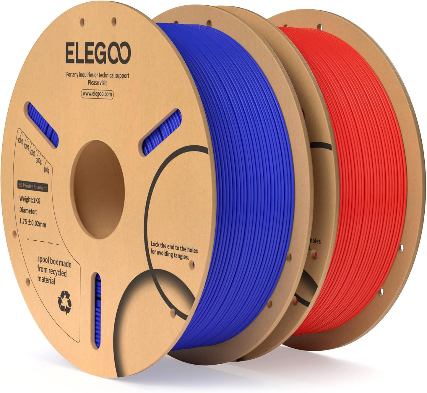 ELEGOO PLA Filament 1.75mm Black 1KG,3D Printer Filament Dimensional Accuracy +/- 0.02mm,1kg Cardboard Spool(2.2lbs) 3D Printing Filament Fits for Most FDM 3D Printers