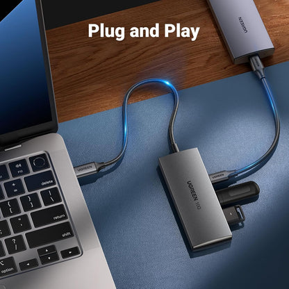 UGREEN USB C Hub 10Gbps, 4 Ports USB C 3.2 Gen 2 Hub USB C Splitter with 4 USB C 3.2 Ports, Type C 3.2 hub Expander, Compatible with MacBook, Chromebook, iOS, Android