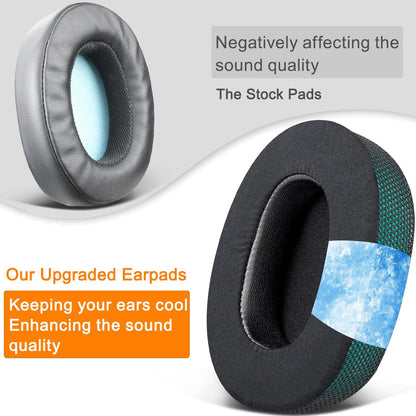 SOULWIT Replacement Earpads for Skullcandy Hesh 3/ANC/Evo & Crusher Wireless/ANC/Evo & Venue ANC Over-Ear Headphones, Ear Pads Cushions with Noise Isolation Foam - Hesh3 PL Black