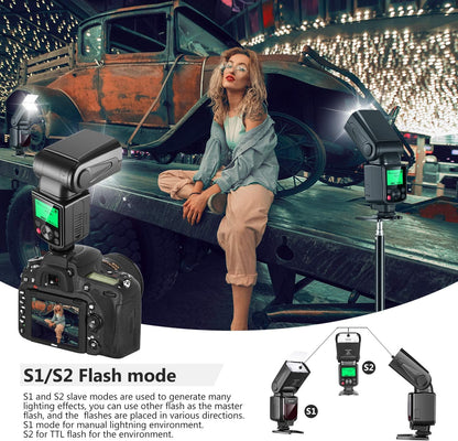NEEWER NW635II-S TTL Camera Flash Speedlite with Soft Diffuser, Compatible with Sony A9 II A9 A7R V A7R IV A7 IV A7R III A7S III A7 III A7S II A7R II A7S A7 A7C A1 A6600 A6500 A6100 A6000 A99 A350