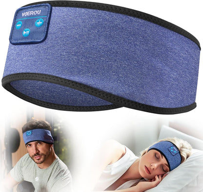 Sleep Headphones Bluetooth Headband, Voerou Wireless Sleeping Headphones Earbuds Sleep Mask with Stereo Speakers-Cool Tech Gadget for Men Women,Perfects for Sleep Workout Running Yoga Travel Insomnia