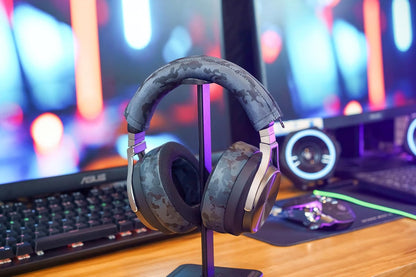 WC BandZ Virtuoso - Protective Headband Cover for Corsair Virtuoso Gaming Headsets - Machine Washable, No More Flaking Leather - Compatible with Virtuoso Wireless, XT, and SE | 90's Black