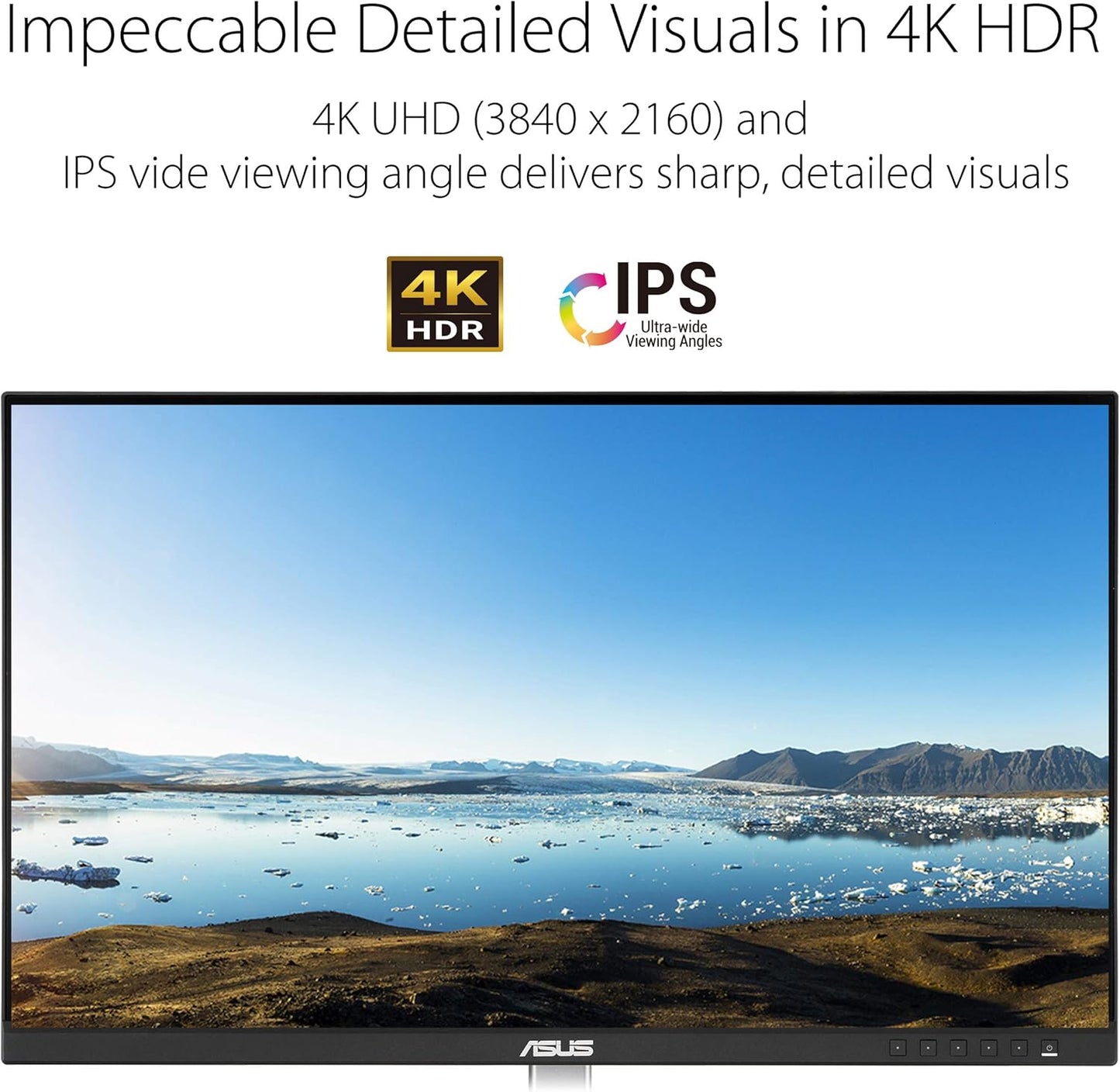 ASUS ProArt Display PA279CV 27” 4K HDR UHD (3840 x 2160) Monitor, IPS, 100% sRGB/Rec. 709, ΔE < 2, USB-C DisplayPort HDMI USB hub, Calman Verified, Eye Care, Tilt Pivot Swivel Height Adjustable