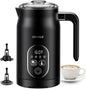 KIDISLE - 4 in 1 Electric Milk Frother with Automatic Temperature Control, Hot Cold Frothing Machine, Fast Foam Machine for Coffee, Latte, Hot Chocolate, Cappuccino, Macchiato,
