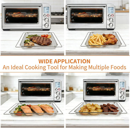 GWY Air Fryer Basket for BOV860BSS Smart Oven Air Fryer and Convection Oven Breville BOV845BSS Smart Oven Pro Countertop Oven,14.1"D x 11.1"W x 1"H Toaster Oven Baskets Accessories Replacement Parts