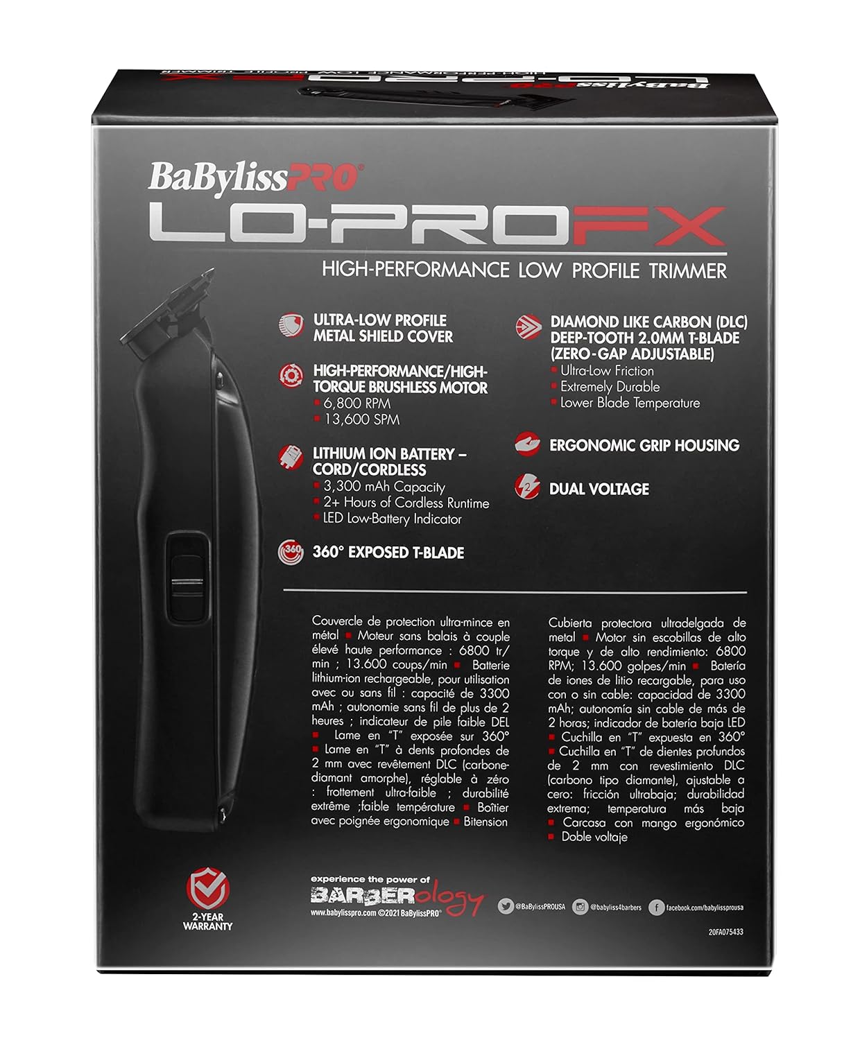 BaBylissPRO Lo-ProFX High-Performance Low Profile Collection