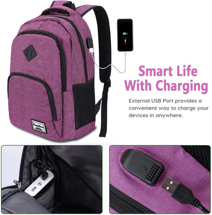 Backpack for Teen Girls,Boys School Backpack for Women with USB,College Backpack,Big Flower