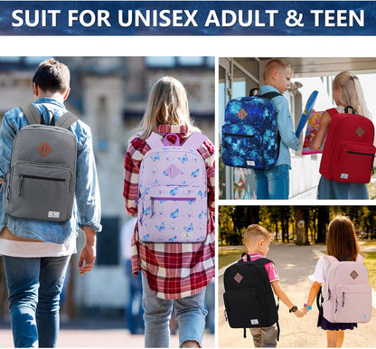 School Backpack for Kids,Lightweight Water Resistant Work Travel Backpack for Women Men Teens VONXURY